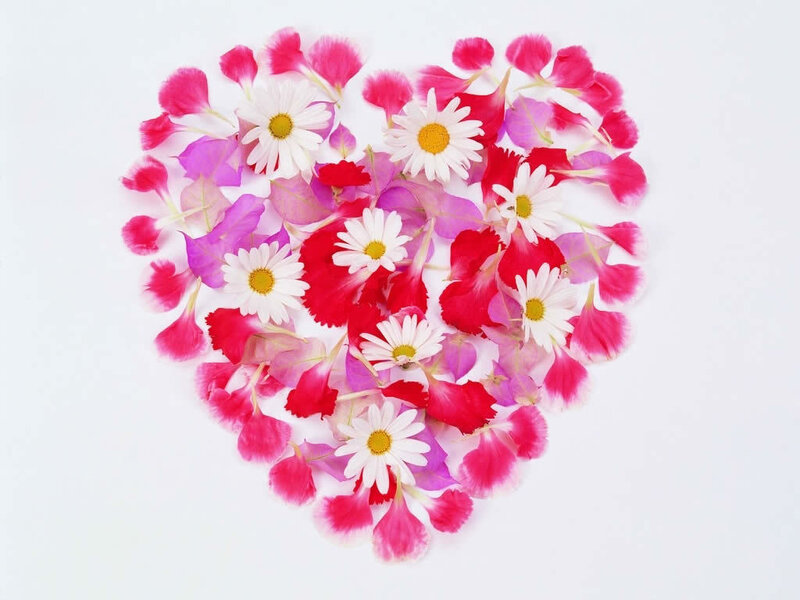 Heart-shaped Flower Arrangement — Pink, Calm