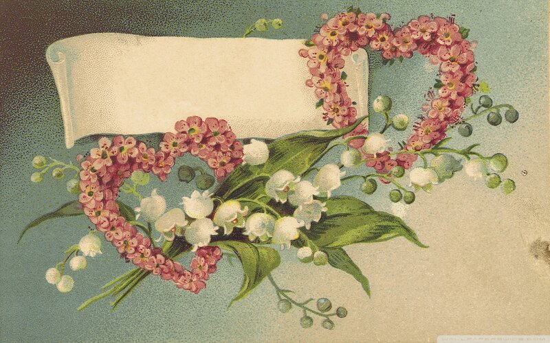 Heart-shaped Flower Arrangement — Pink, Romantic, Illustration