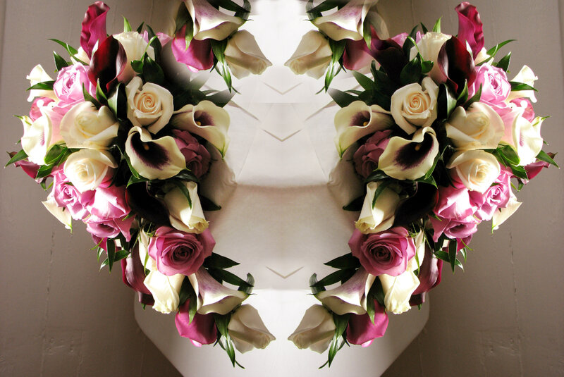 Heart-shaped Flower Arrangement — Pink, Romantic