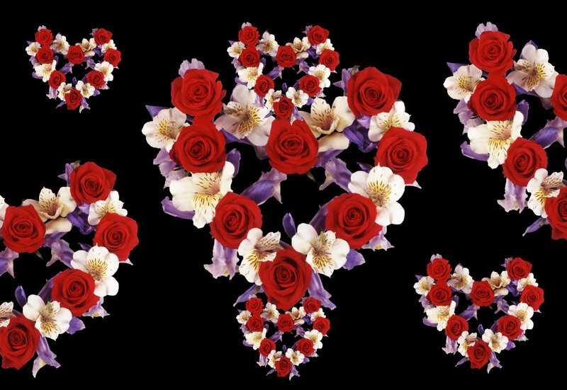 Heart-shaped Flower Arrangements
