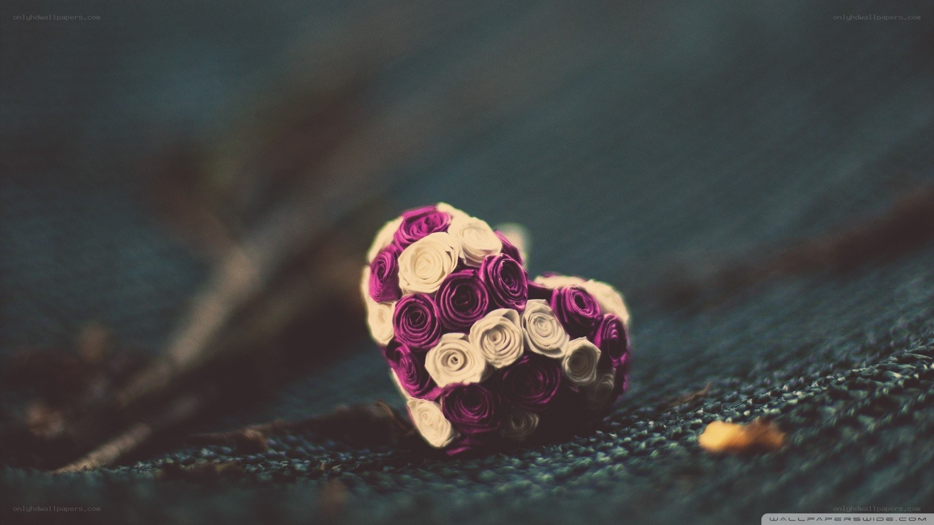 heart-shaped flower bouquet