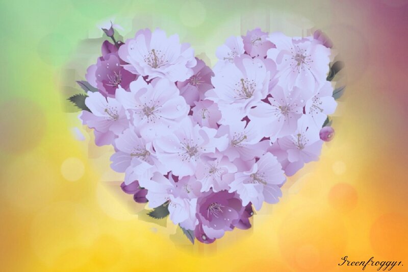 Heart-shaped Flower Bouquet — Pink, Serene