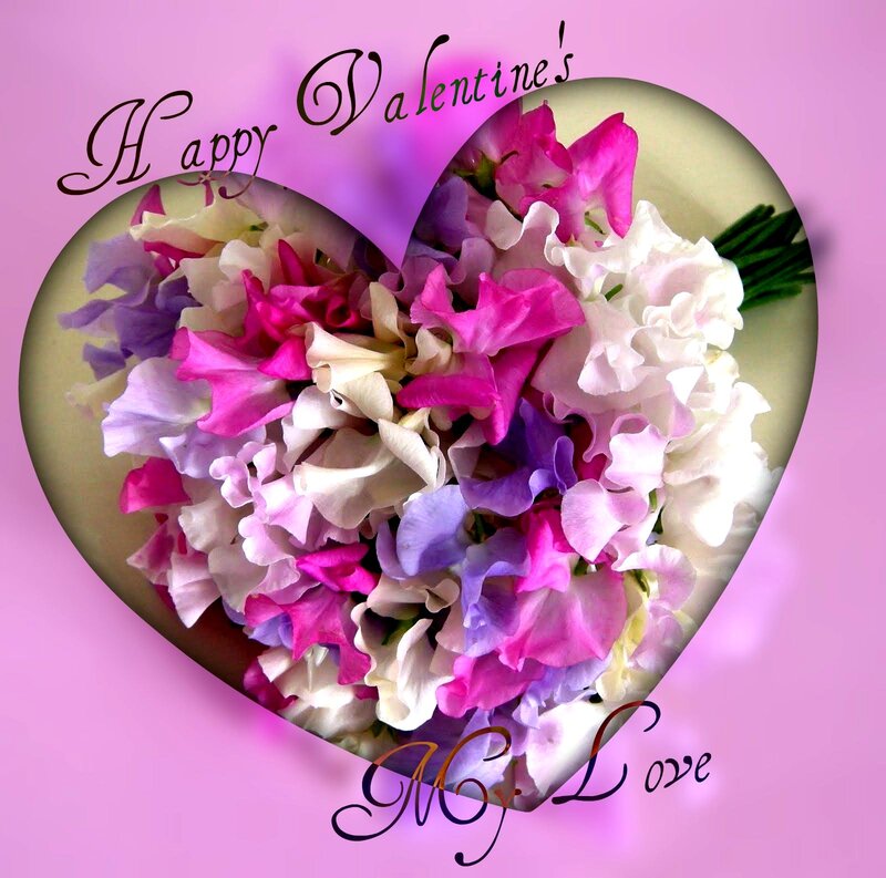Heart-shaped Flower Bouquet — Pink