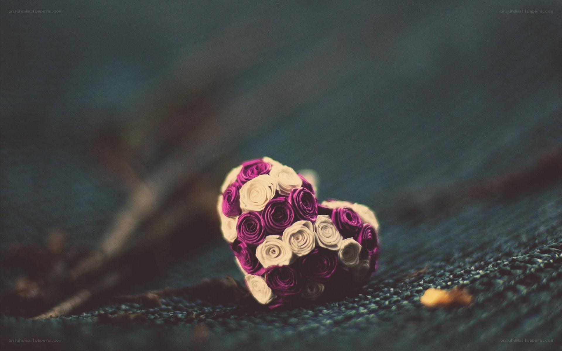 heart-shaped flower bouquet