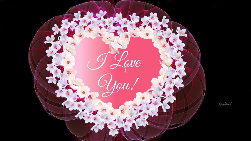 Heart-shaped Flower Wreath — Pink, Romantic