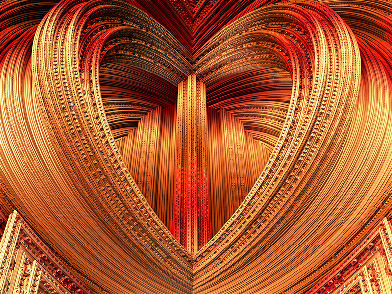 Heart-shaped Fractal Structure
