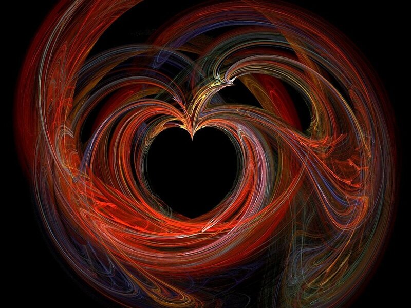 heart-shaped fractal swirl
