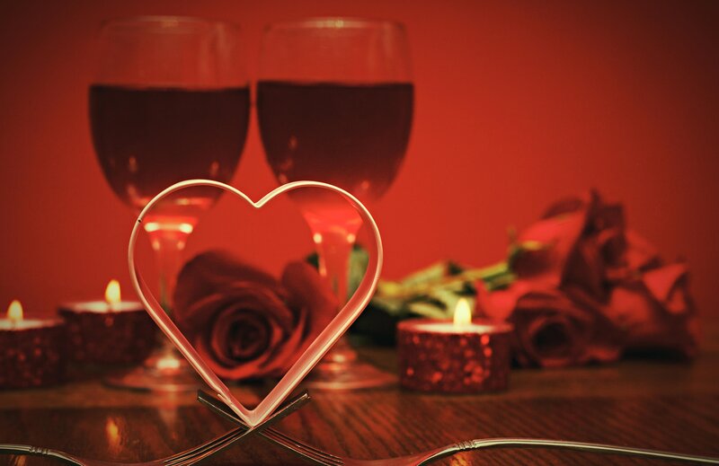 Heart-shaped Frame on Table