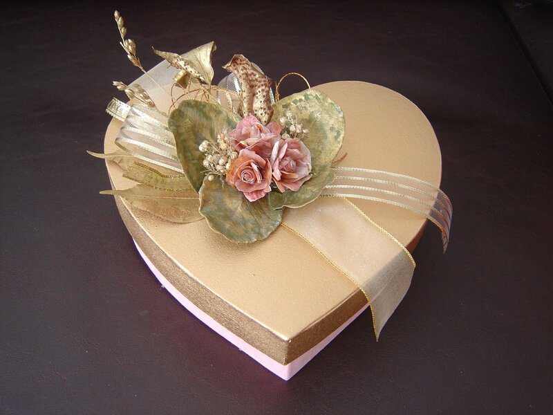 Heart-shaped Gift Box — Gold