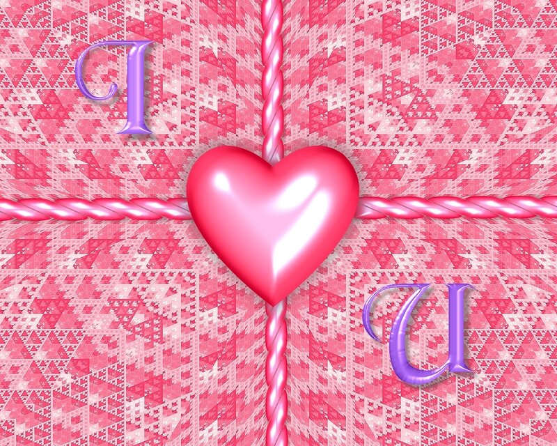 Heart-shaped Gift Box — Pink, Romantic, Digital Art