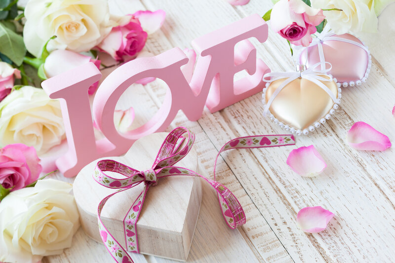 Heart-shaped Gift Box — Pink, Romantic, Photograph, Roses, Love Letters