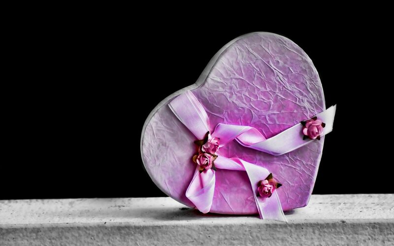 Heart-shaped Gift Box — Purple