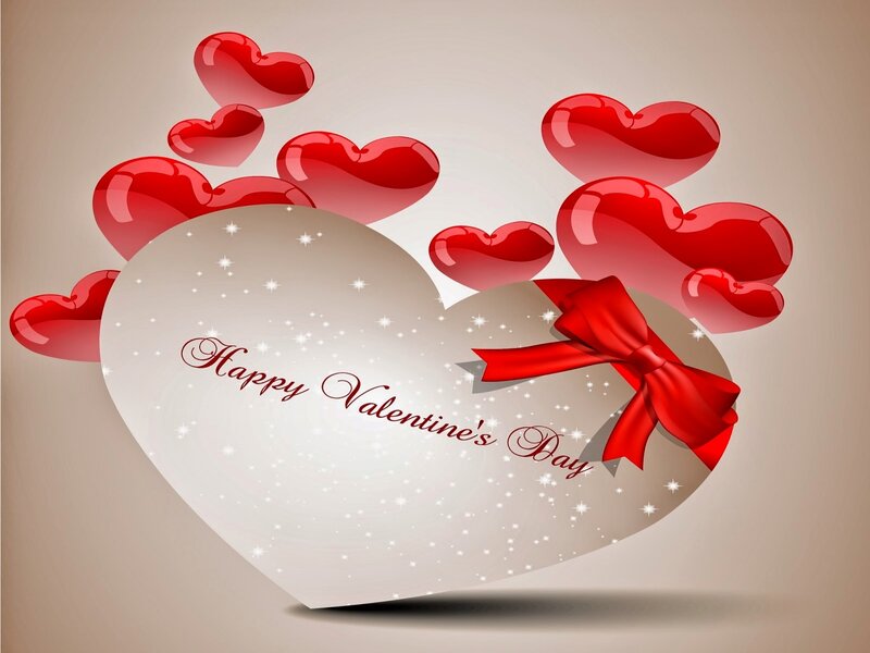 Heart-shaped Gift Box — Red, Festive, Digital Art, Red Hearts