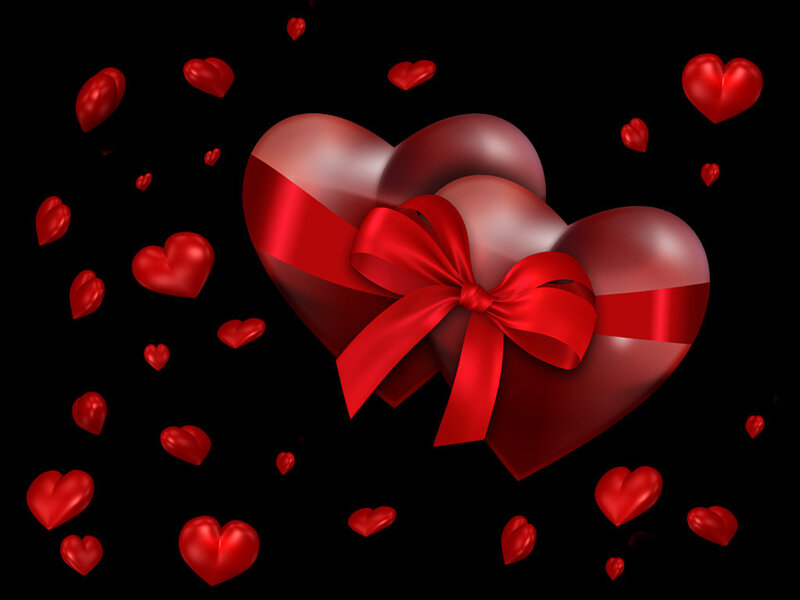 Heart-shaped Gift Box — Red, Romantic, 3d Render