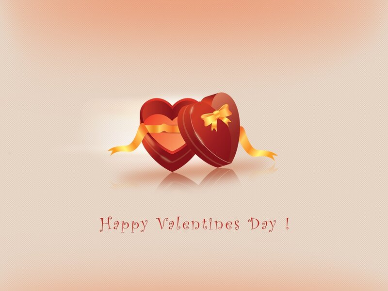 Heart-shaped Gift Box — Red, Romantic, Digital Art, Ribbon, Bow