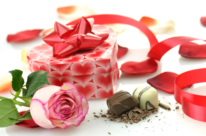 Heart-shaped Gift Box — Red, Romantic, Photograph