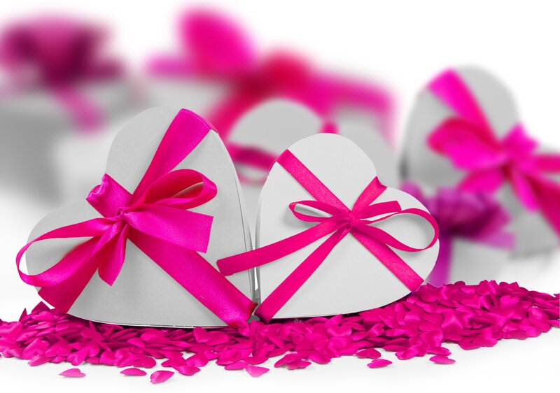 Heart-shaped Gift Boxes — Pink