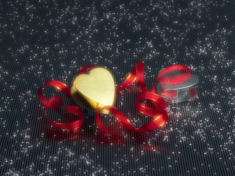 Heart-shaped Gift Boxes — Red, Romantic