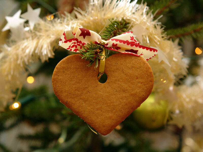 Heart-shaped Gingerbread Cookie — Brown
