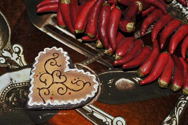Heart-shaped Gingerbread Cookie
