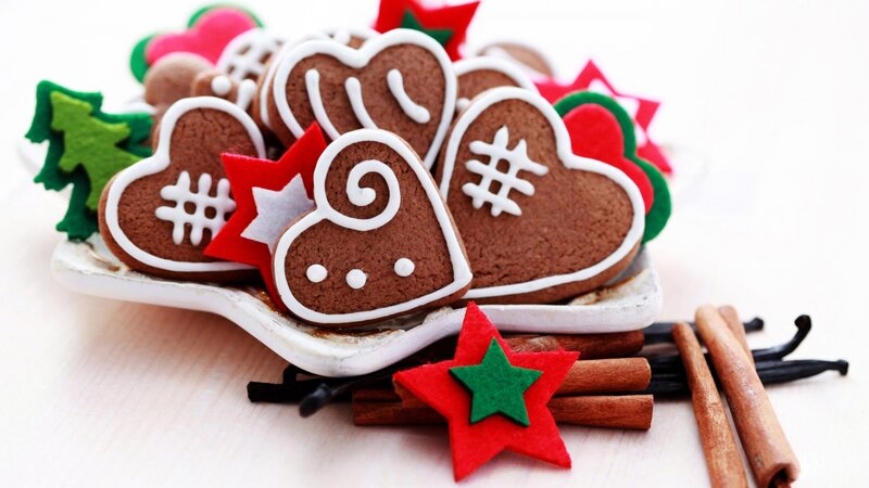 Heart-shaped Gingerbread Cookies