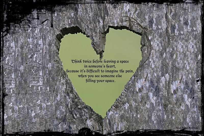 Heart-shaped Hole in Wood — Gray