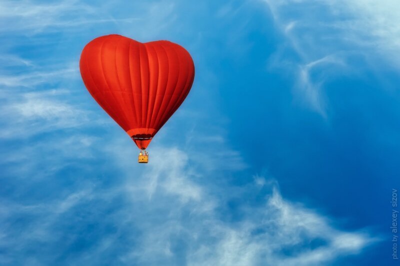 Heart-shaped Hot Air Balloon