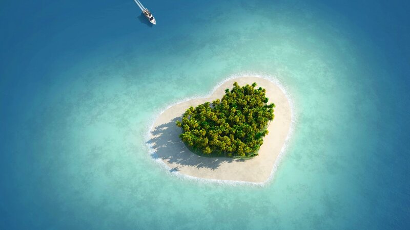 Heart-shaped Island — Blue