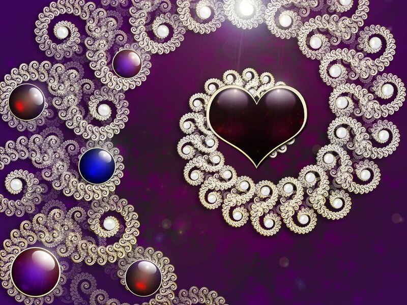 Heart-shaped Jewel Frame