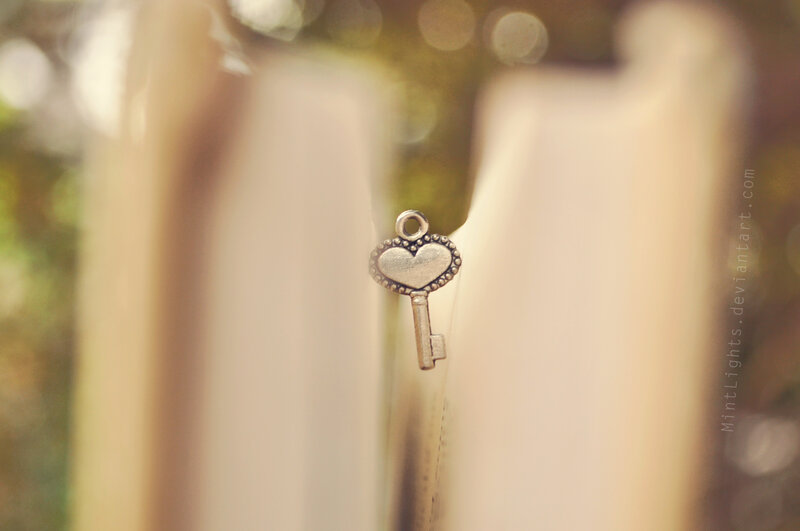Heart-shaped Key Charm