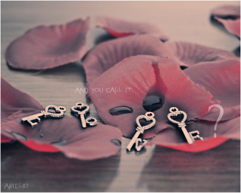 Heart-shaped Keys on Petals