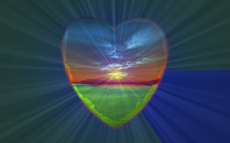 Heart-shaped Landscape — Green