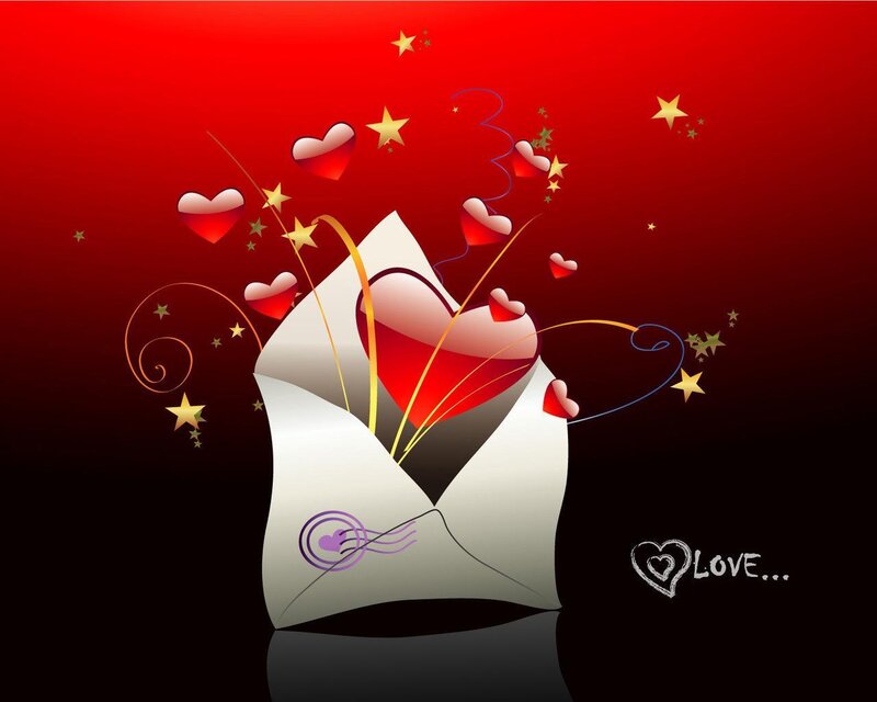Heart-shaped Letter