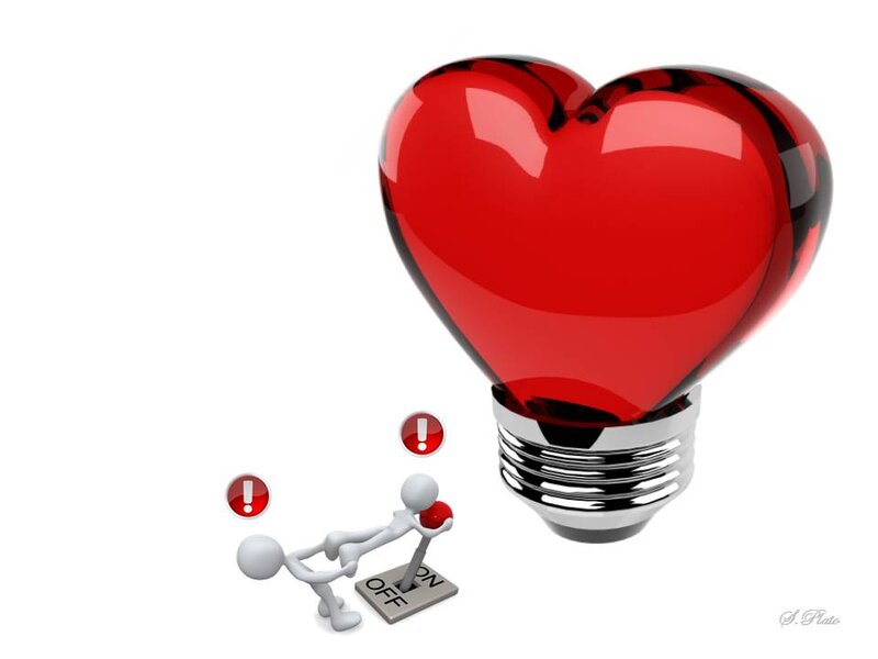 Heart-shaped Light Bulb