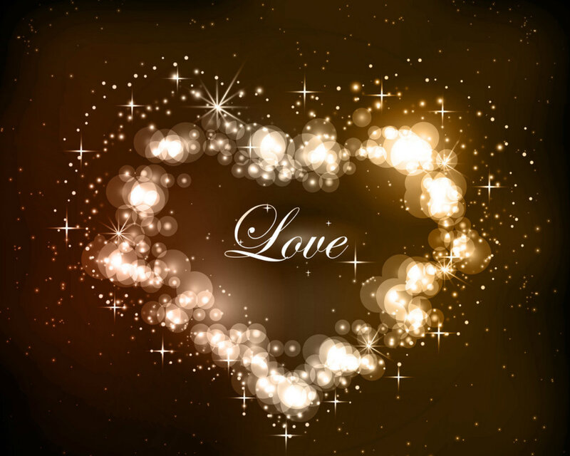 Heart-shaped Light Display — Gold