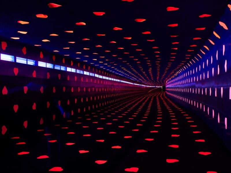 Heart-shaped Light Tunnel
