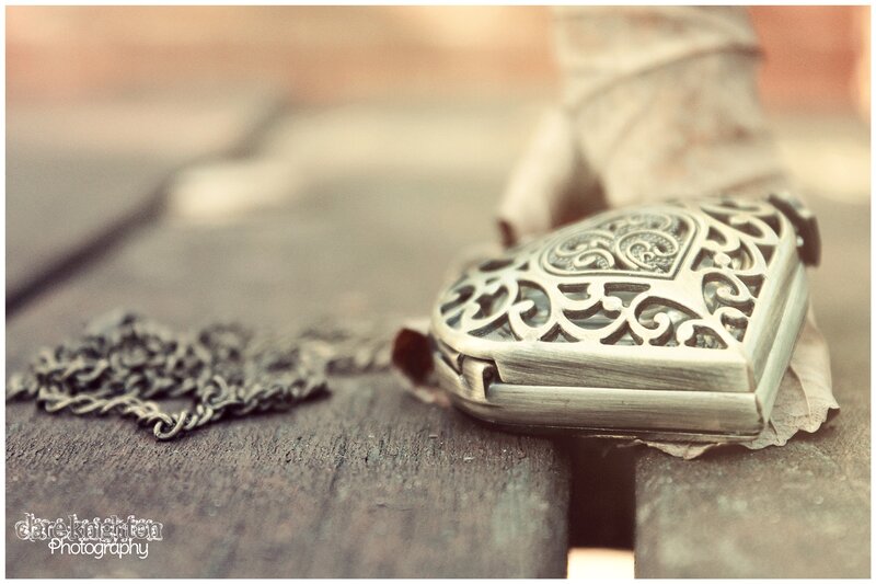 Heart-shaped Locket — Brown, Nostalgic