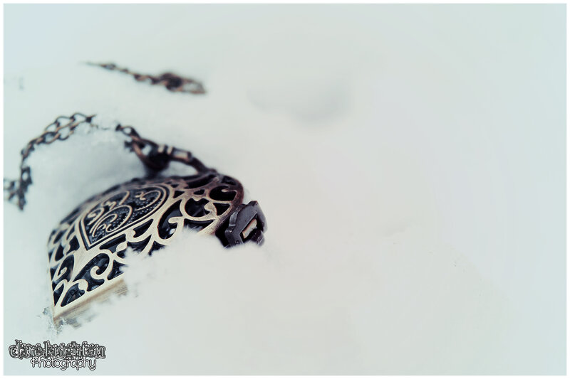 Heart-shaped Locket in Snow