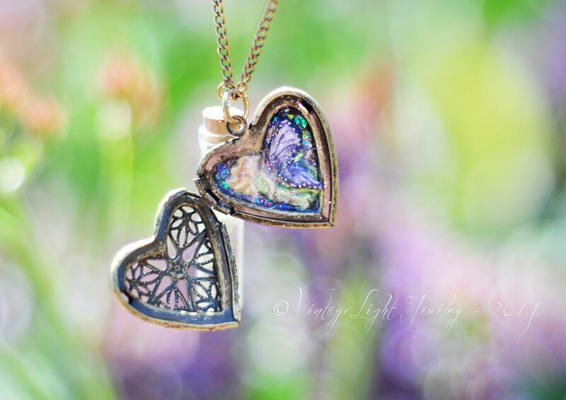 Heart-shaped Locket — Purple, Serene