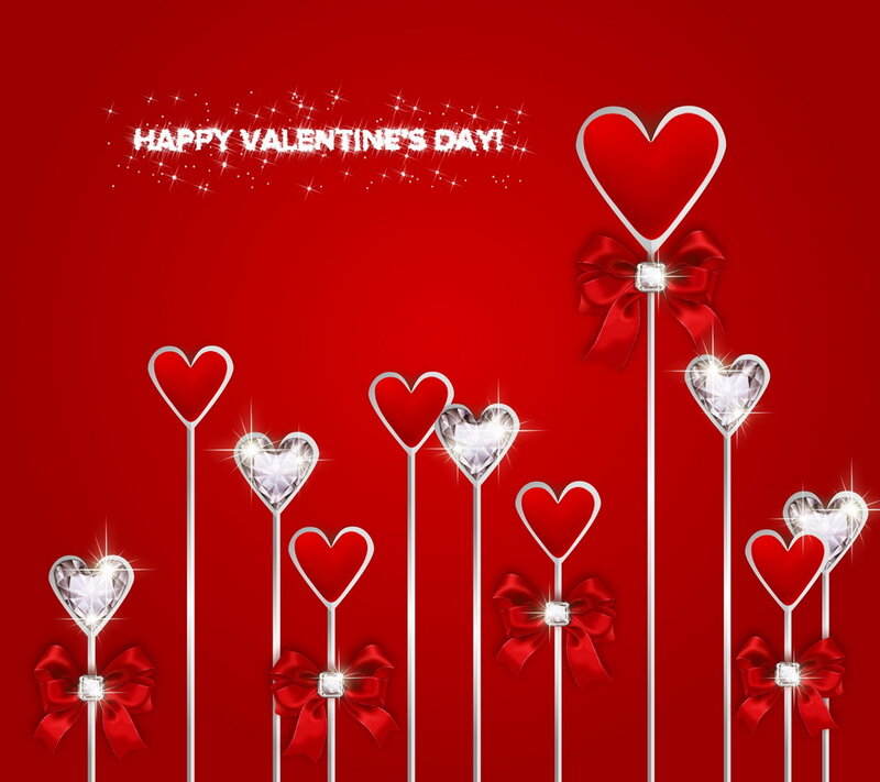 Heart-shaped Lollipops — Red