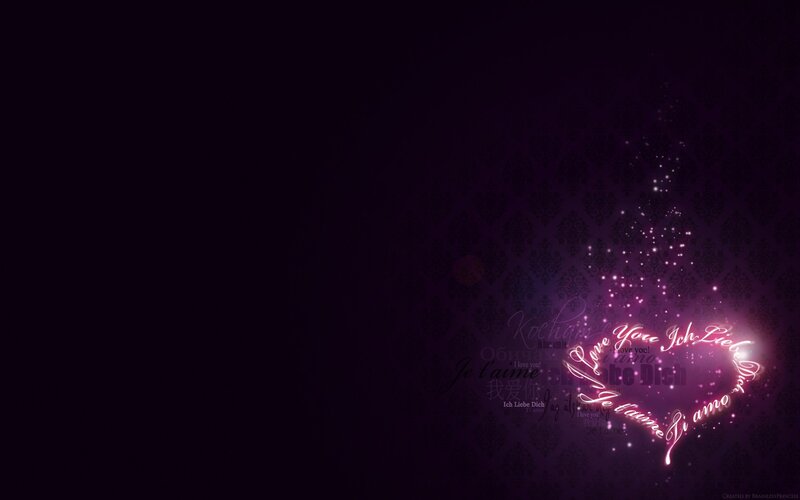 heart-shaped love message