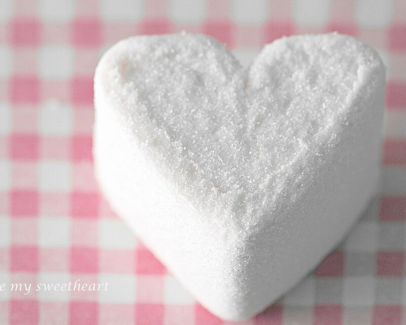 heart-shaped marshmallow