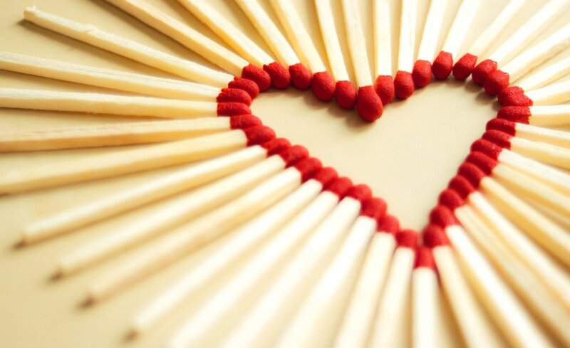 Heart-shaped Matchsticks