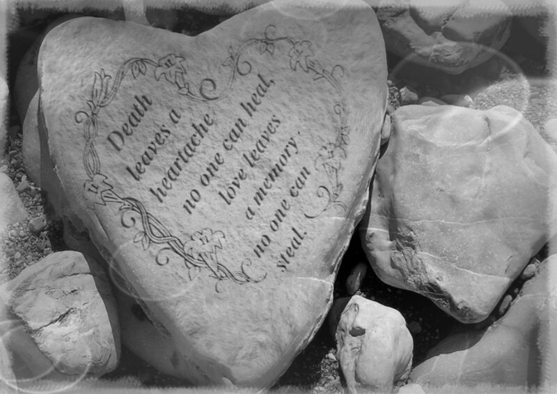 Heart-shaped Memorial Stone