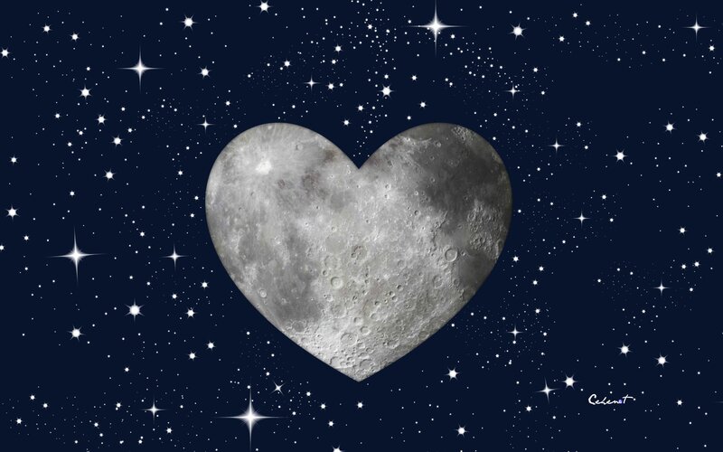 Heart-shaped Moon