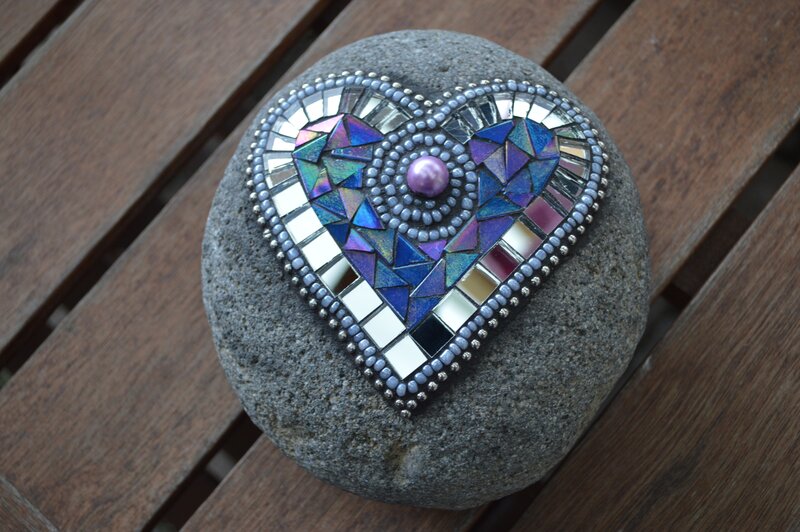 Heart-shaped Mosaic Rock