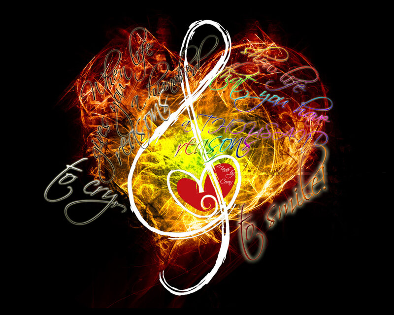 Heart-shaped Music Note