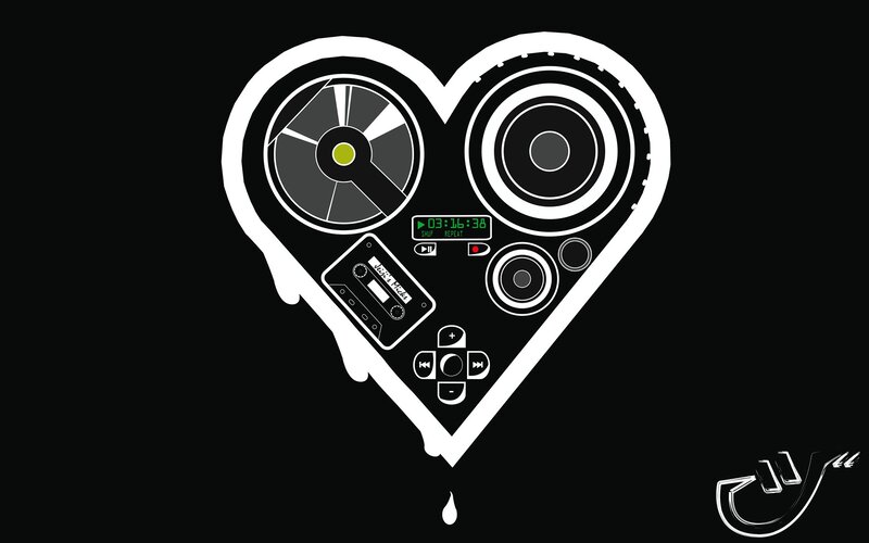 heart-shaped music player