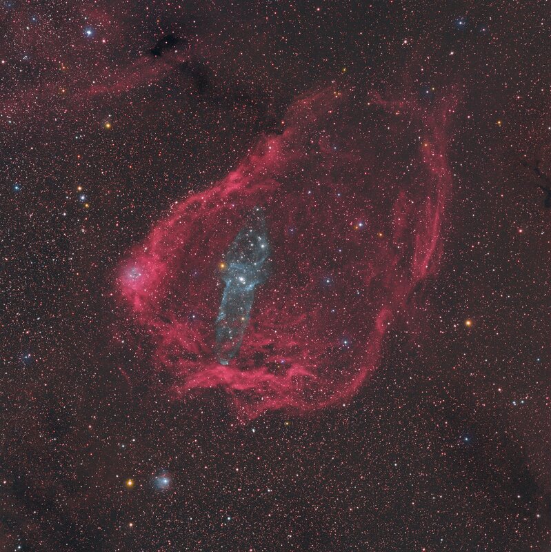 Heart-shaped Nebula — Red, Cosmic