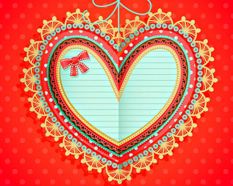 Heart-shaped Notepad